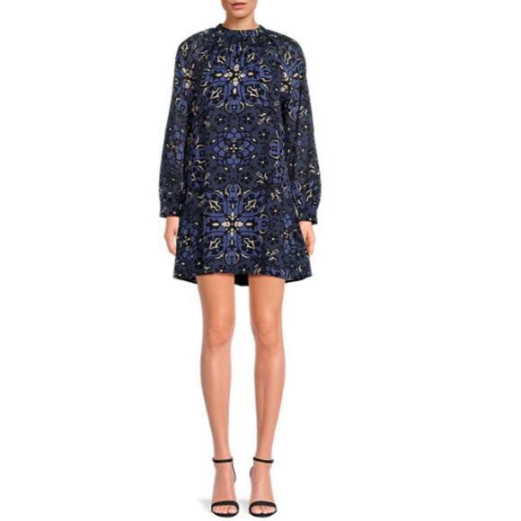 Joie Women's Zariah Geometric Mini Shift Dress Small - Picture 1 of 13